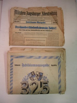 München-Augsburger Abendzeitung - Jubiläumsausgabe 1934 - 325 Jahre Bayern