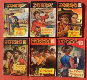 21 x Einzelbände „ZORRO“. Beliebte und bekannte Romanhefte / Kleinbuch-Serie von 1950-1953. Verlag Dr. Rudolf Frank, Nürnberg. Kleine Sammlung von 21 […]