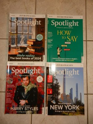 4x Spotlight - Das Magazin zur englischsprachigen Welt ... Heft 02.23, 08.23, 13.24 und 14.24