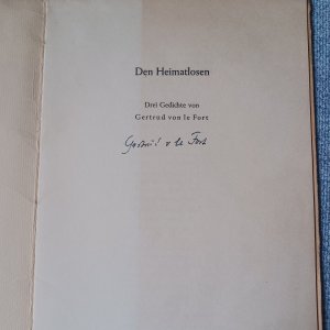 Den Heimatlosen Drei Gedichte