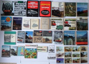 EISENBAHN LITERATUR KONVOLUT: Leitfaden für den DAMPF-LOKOMOTIVDIENST / Almanach der Deutschen Eisenbahnen, 1961 / Gebirgsbahnen Europas / 50 Jahre Leipzig […]