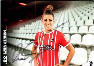 Original Autogramm Luisa Wensing Fussball /// Autograph signiert signed signee