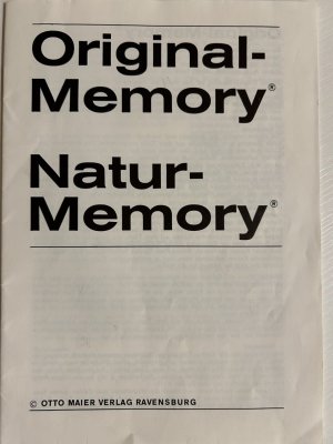 Memory - Natur-Memory