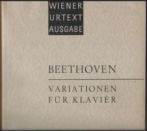 Variationen für Klavier, [Band I] (= Universal-Edition, No. 13300). Wiener Urtext Ausgabe.