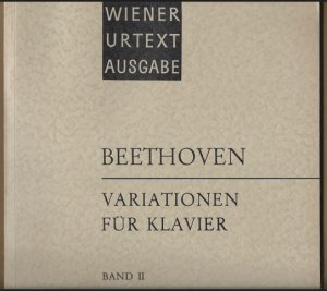 Variationen für Klavier, Band II (= Universal-Edition, No. 13320). Wiener Urtext Ausgabe.