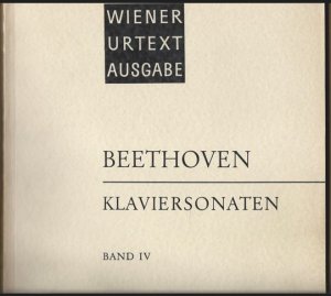 Klaviersonaten, Band IV (= Universal-Edition, No. 9b). Wiener Urtext Ausgabe.
