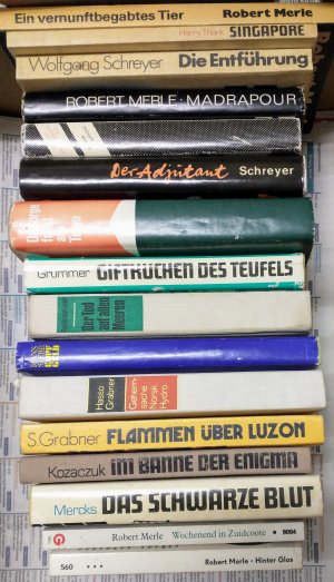 16x Robert Merle, Wolfgang Schreyer, Harry Thürk u.a. - Bücherpaket, Sammlung, Konvolut, 16 Bücher