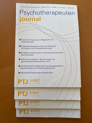 Bildtext: Psychotherapeutenjournal Jahrgang 2017 von Psychotherapeutenjournal