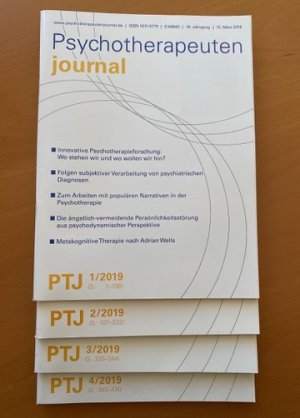 Bildtext: Psychotherapeutenjournal Jahrgang 2019 von Psychotherapeutenjournal