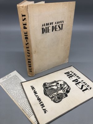 Die Pest. Deutschsprachige Erstausgabe mit den 8 Holzschnitten von R. Perrin.