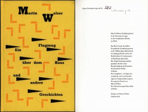 Ein Flugzeug über dem Haus und andere Geschichten., Mit acht mehrfarbigen Originaltransparentlithographien und 45 Reproduktionen nach für diese Ausgabe […]