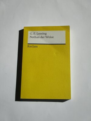 gebrauchtes Buch – Gotthold Ephraim Lessing – Nathan der Weise - ein dramatisches Gedicht in fünf Aufzügen