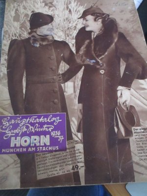 Hauptkatalog Herbst Winter Kaufhaus Horn München 1936/37