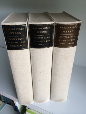 Werke. 3 Bände (= komplett. Buber selbst stellte seine Werke in diesen drei Sammelbänden zusammen.)