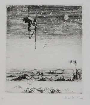 Münchhausen., 11 Orig. Radierungen von Karl M. Schultheiss.