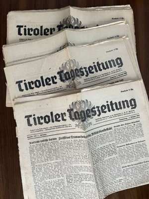 25x TIROLER TAGESZEITUNG Oktober November Dezember 1945 Zeitung Tirol Innsbruck