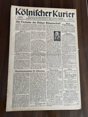 42x Kölnischer Kurier Oktober 1945 - Februar 1946 Zeitung Köln