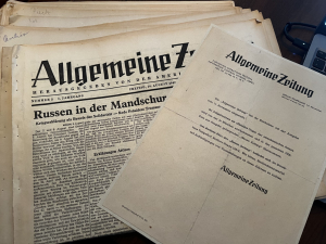 25x ALLGEMEINE ZEITUNG 1945 Nachlass v. Arthur Pieck Sohn des DDR-Präsidenten