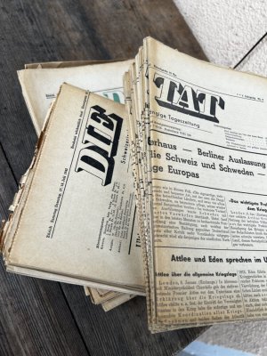 49x DIE TAT 1940 1941 1942 1943 1944 Schweizerische unabhängige Tageszeitung Zeitung