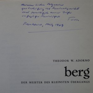 Alban Berg, Der Meister des kleinsten Übergangs,, Mit Notenbeispielen, Bildtafel und Faksimiles