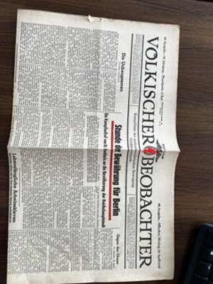 VÖLKISCHER BEOBACHTER 23.04.1945 Zeitung München
