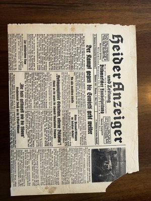 Heider Anzeiger 7. Mai 1945 Zeitung