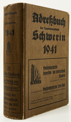 Adreßbuch der Landeshauptstadt Schwerin 1941. -