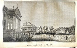 Chronik von Berlin, von Entstehung der Stadt an bis heute. 3 Bände. Mit 44 (von 45, 8 gefalt.) lithogr. Tafeln.