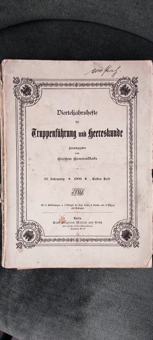 Bildtext: Truppenführung und Herreskunde von 