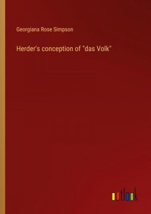 Herder's conception of "das Volk"