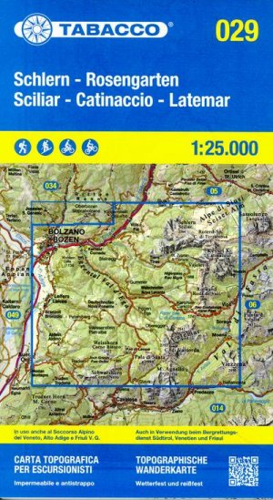 neues Buch – Tabacco Wandern 1 : 25 000 Schlern Rosengarten