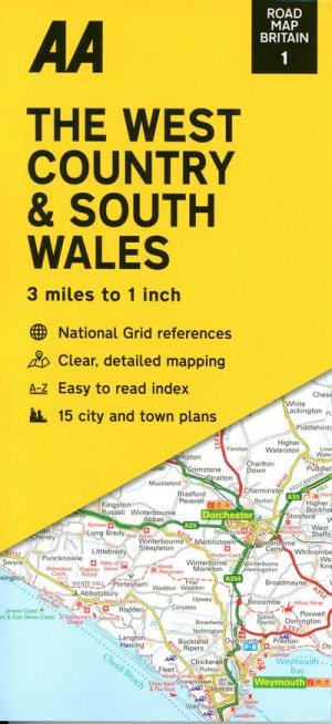 01 South Wales/West Country: Streetmap (AA Regional Road Maps Britain, 1)