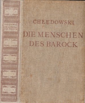 Die Menschen des Barock. Übersetzt von Rosa Schapire.