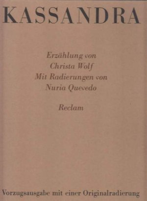 Kassandra. Diese Vorzugsausgabe erscheint mit 120 numerierten Exemplaren und einer signierten numerierten Radierung von Nuria Quevedo. Dieses Exemplar […]