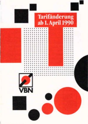 gebrauchtes Buch – Verkehrsgemeinschaft Bremen / Niedersachsen – VBN. Tarifänderungen ab 1. April 1990.