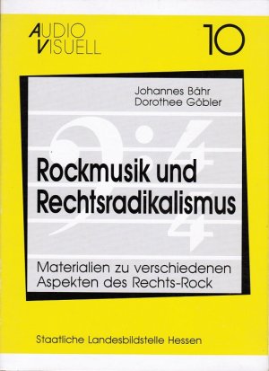 Rockmusik und Rechtsradikalismus : Materialien zu verschiedenen Aspekten des Rechts-Rock. Staatliche Landesbildstelle Hessen. ; Dorothee Göbler / Audio […]