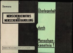 antiquarisches Buch – Siemens-Lehrgang: Menschenkenntnis und Menschenbehandlung - Überlegenheit durch Menschenkenntnis