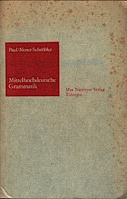 gebrauchtes Buch – Paul, Hermann  – Mittelhochdeutsche Grammatik Hermann Paul. Von Hugo Moser u. Ingeborg Schröbler