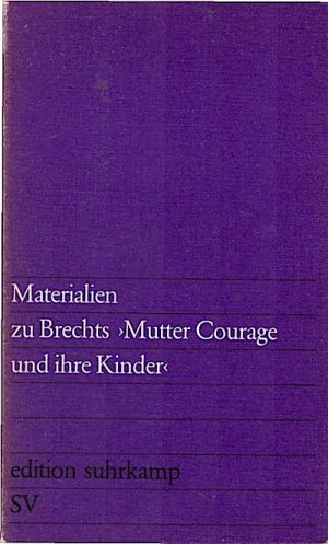 gebrauchtes Buch – Busch, Günther  – Materialien zu Brechts Mutter Courage und ihre Kinder