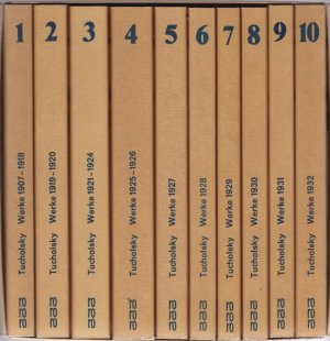 gebrauchtes Buch – Kurt Tucholsky – Gesammelte Werke in 10 Bänden. Bd. 1-10. Hgeg. von Mary Gerold-Tucholsky