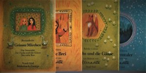 Grimm-Märchen: Die Sterntaler / Der Fuchs und die Gänse / Der süße Brei (3 Bücher im Schuber) Bernadette