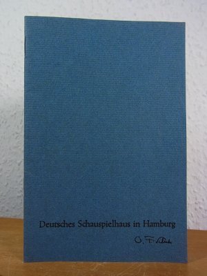 antiquarisches Buch – Penzoldt, Günther, Rolf Wilken und Hannelore Gerber – Deutsches Schauspielhaus in Hamburg. Spielzeit 1965 / 1966 [Programmheft]