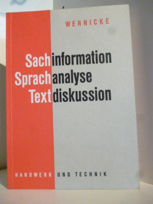 Sachinformation, Sprachanalyse, Textdiskussion.