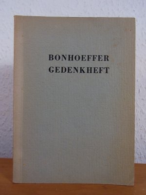 Bonhoeffer Gedenkheft