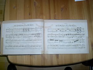 Grand Septuor de L. van Beethoven. (= Beethoven, Ludwig van: Collection de compositions célèbres par L. van Beethoven arrangées pour piano à quatre mains […]