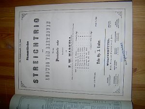 Sämmtliche Streichtrio (Streich-Trio). Für das Pianoforte solo bearbeitet von F. W. Markull. Enthält alle 7 Trios. (= Der Gesammtausgabe XXII. Band, Hefte […]