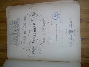 Rienzi, der Letzte der Tribunen. Grosse tragische Oper in 5 Acten. Vollständiger Clavier-Auszug. (VN: 276.I.283, 276.I., 276.II. Preis: 16 / 10 Thlr.)