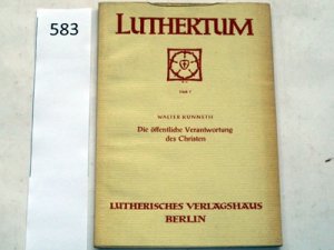 antiquarisches Buch – Walter Künneth – Die öffentliche Verantwortung des Christen