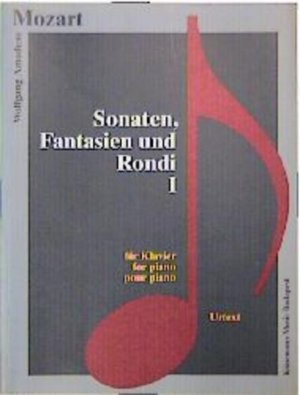 gebrauchtes Buch – Mozart Wolfgang – Sonaten, Fantasien & Rondi I: für Klavier / for piano / pour piano - RH 9634 - 772g