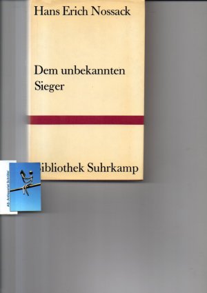 Dem unbekannten Sieger. [signiert, signed]. Roman.